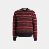 Crewneck Sweater In Multicolor Wool
