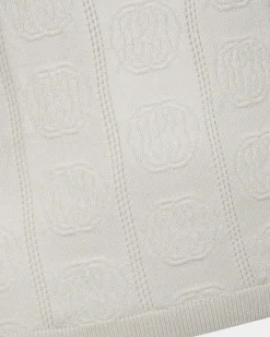 Crewneck Top In A Beige Silk Blend