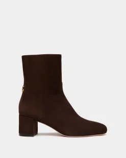 Daily Emblem Bootie in Ebano Suede