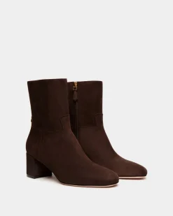 Daily Emblem Bootie in Ebano Suede