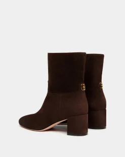 Daily Emblem Bootie in Ebano Suede