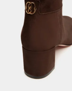 Daily Emblem Bootie in Ebano Suede