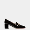 Daily Emblem Pump in Black Patent Leather
