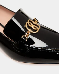 Daily Emblem Pump in Black Patent Leather