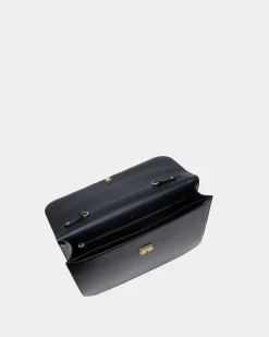 Deco Briefcase in Navy Blue Brushed Leather