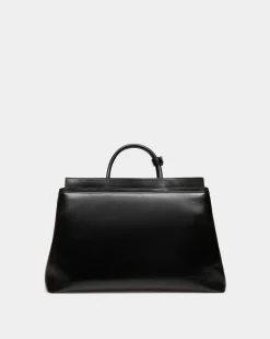 Deco Weekender In Black Leather