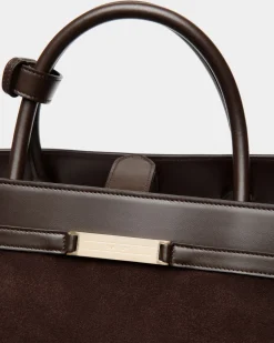 Deco Weekender in Ebano Suede And Leather