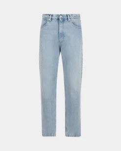 Denim Pants In Light Indigo Cotton
