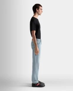 Denim Pants In Light Indigo Cotton