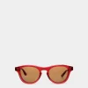 Dieter Sunglasses In Red Acetate