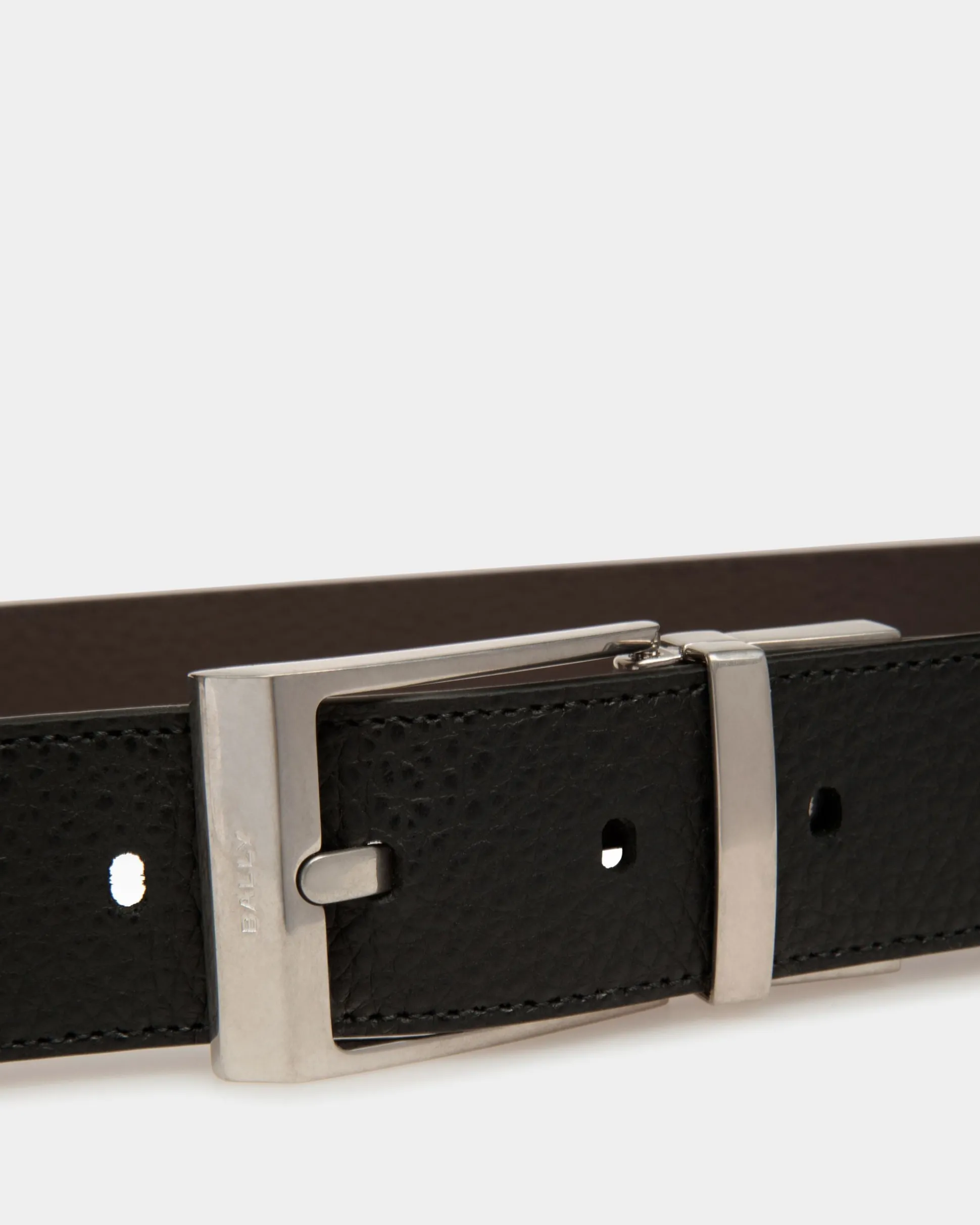 Dress Belt In Brown And Black Leather
