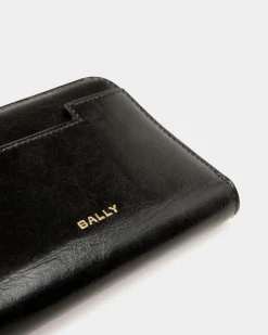 Easy Bally Bifold In Black Leather