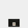 Easy Bally Card Holder In Black Leather