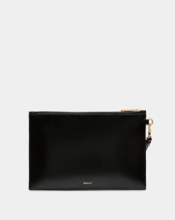 Easy Bally Pochette In Black Leather