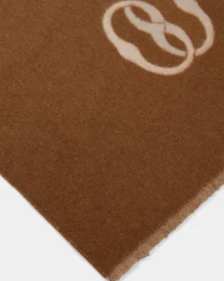 Emblem Scarf In Desert And Dusty Petal Fabric