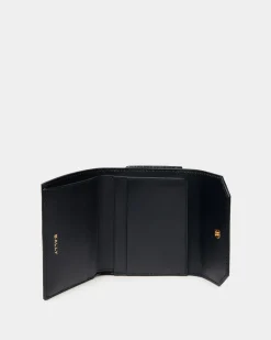 Emblem Wallet in Navy Blue Leather