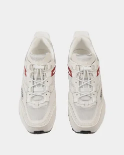 Faster Sneaker In White Leather and Nylon