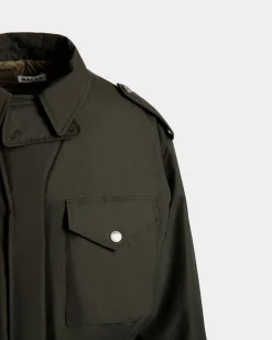 Field Jacket In Military Green Nylon