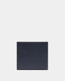 Flag Bifold Wallet in Blue Leather