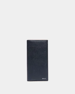 Flag Continental Wallet in Blue Leather