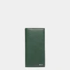 Flag Continental Wallet in Bottle Green Leather