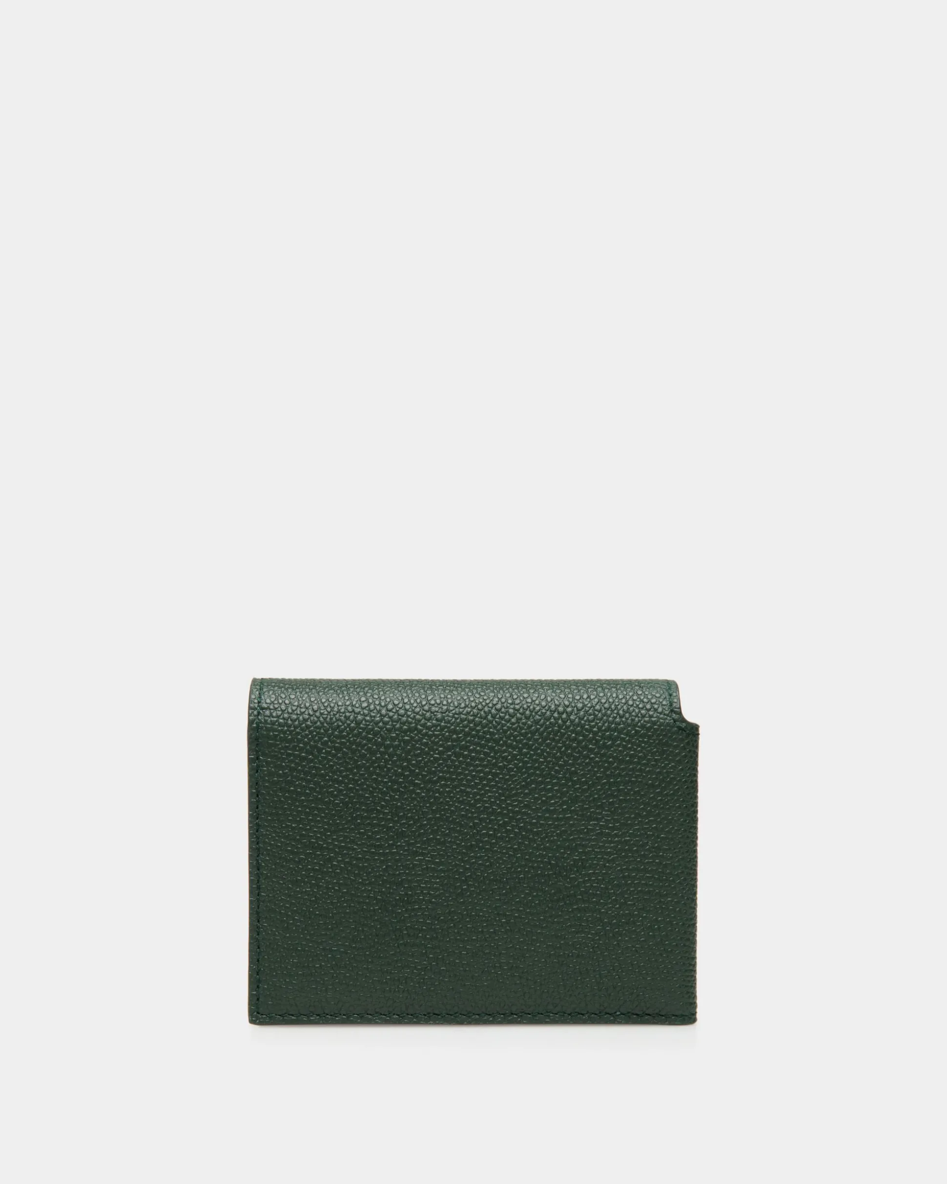 Flag Trifold in Bottle Green Leather