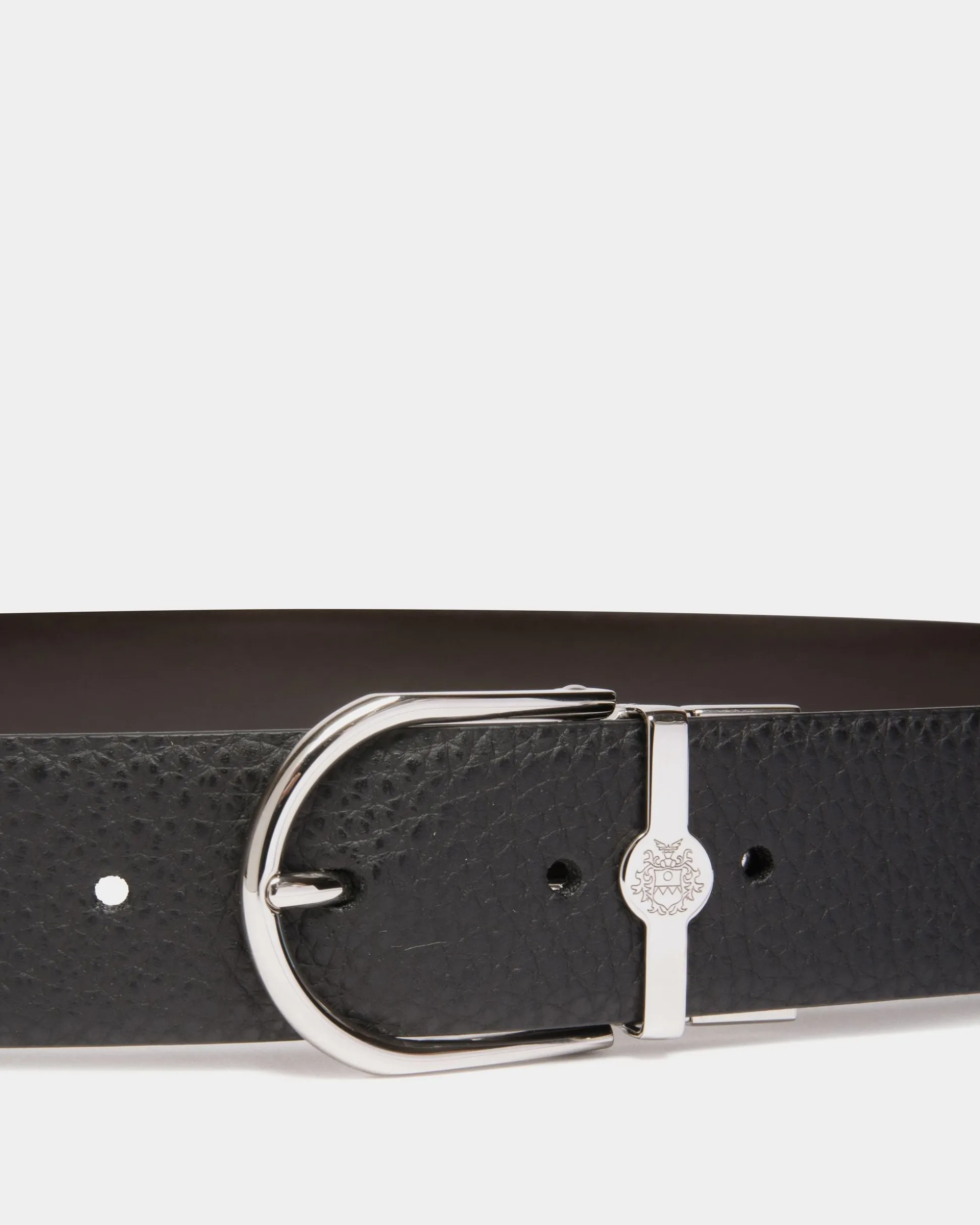 Hanky 35mm Reversible Belt in Black And Brown Leather