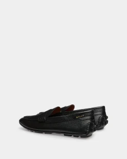 Kerbs Driver in Black Grained Leather