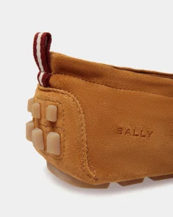 Kerbs Driver in Brown Suede Leather