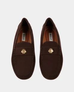 Kerbs Driver In Ebano Suede Leather