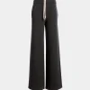 Knit Pants In Dark Grey Wool And Cashmere