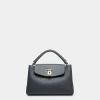 Lock Me Small Top Handle Bag in Leather