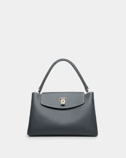 Lock Me Top Handle Bag in Leather