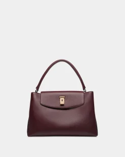 Lock Me Top Handle Bag In Andorra Grained Leather
