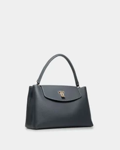Lock Me Top Handle Bag in Leather