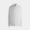 Long Sleeve Shirt In White Cotton