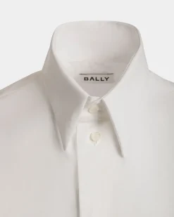 Long Sleeve Shirt In White Cotton