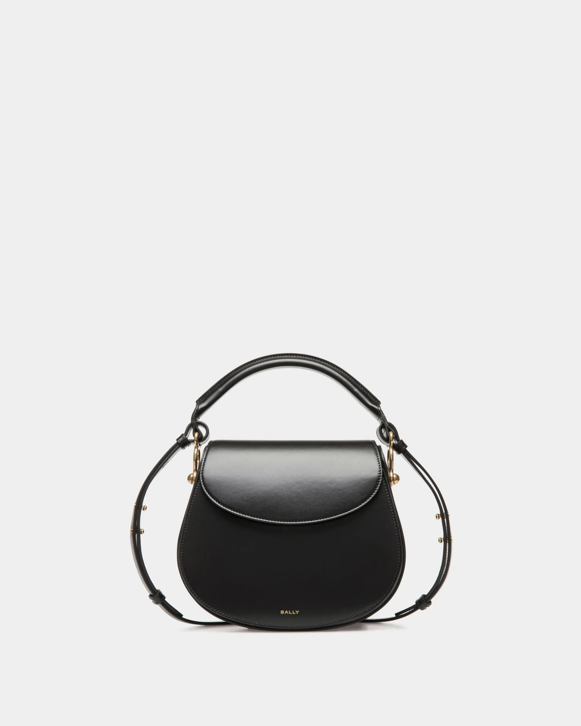 Lune Crossbody Bag In Black Leather