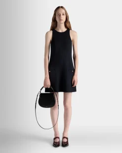 Lune Crossbody Bag In Black Leather