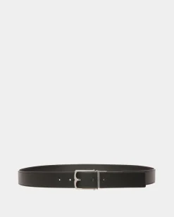 35mm Dress Belt In Black Leather