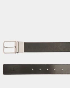 35mm Dress Belt In Black Leather