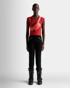 Mountain Belt Bag  in Red Leather