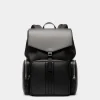 Mythos Backpack In Black Recycled Leather