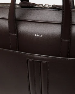 Mythos Briefcase in Ebano Recycled Leather