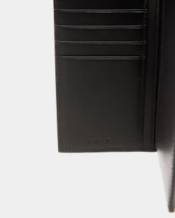 Mythos Continental Wallet In Black Recycled Leather