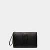 Mythos Pouch In Black Recycled Leather