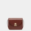 Ollam Crossbody Bag In Brown Leather
