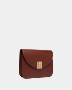 Ollam Crossbody Bag In Brown Leather