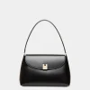 Ollam Shoulder Bag In Black Leather