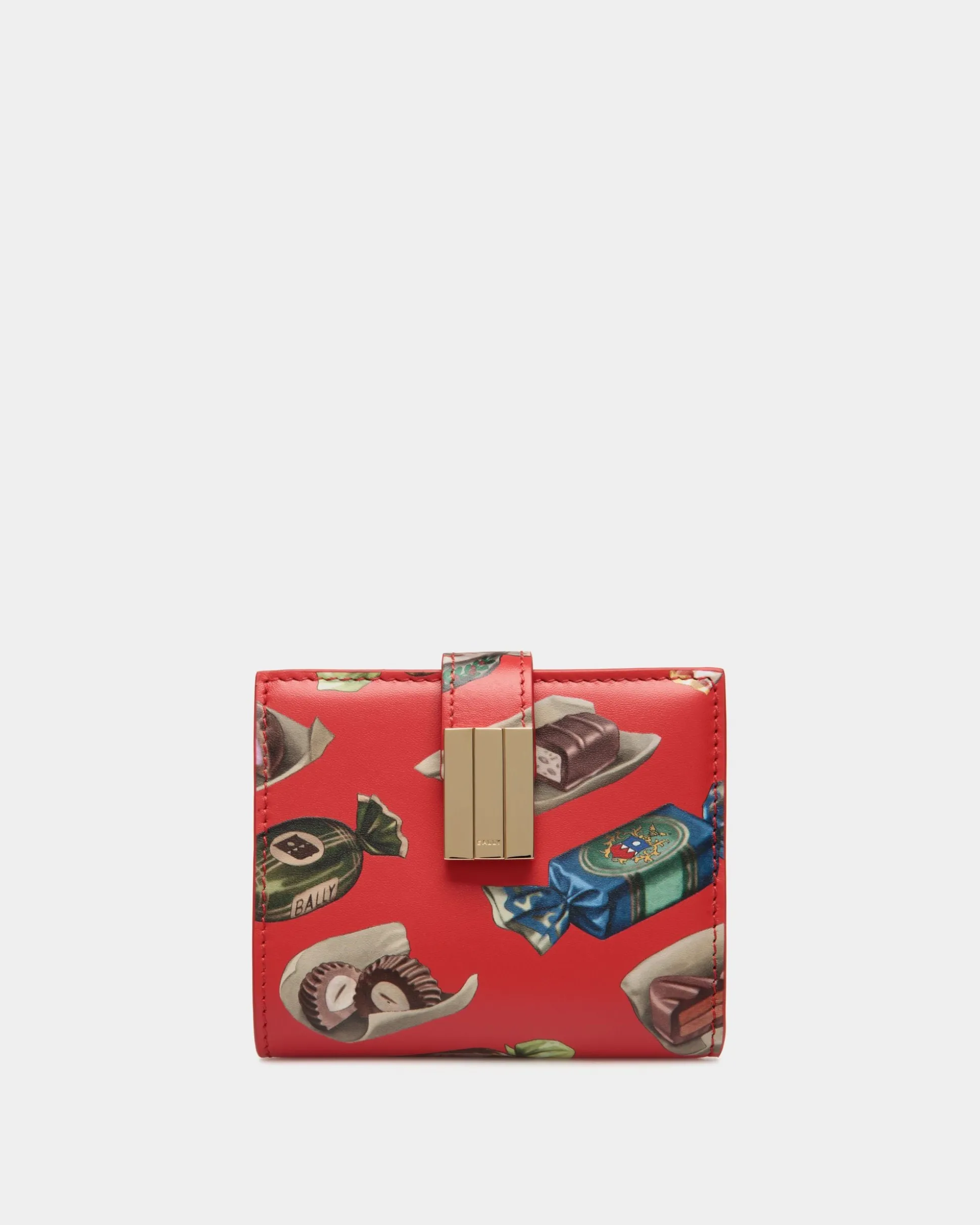 Ollam Wallet In Choco-Candy Print Leather